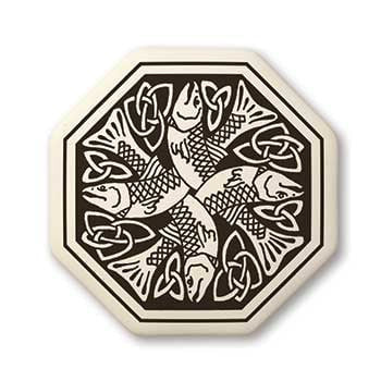 Fish Porcelain Pendant