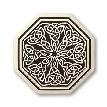 Celtic Knotwork Porcelain Pendant