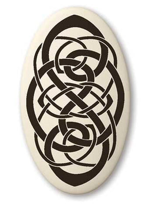 Celtic Knotwork Porcelain Pendant