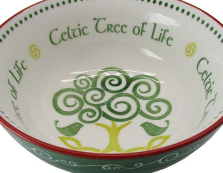 Celtic Tree of Life Ceramic Bowl