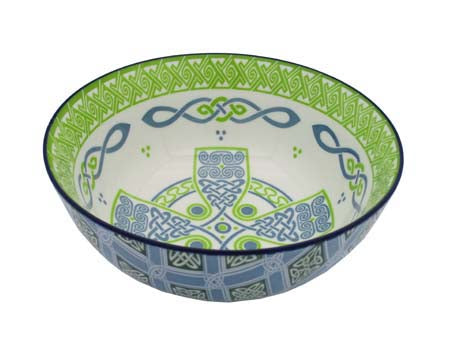 Celtic Cross Ceramic Bowl