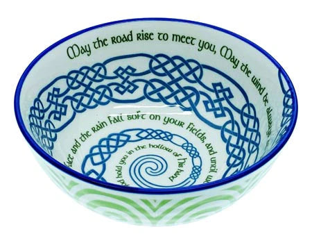 May the Road Rise Irish Saying Ceramic Bowl