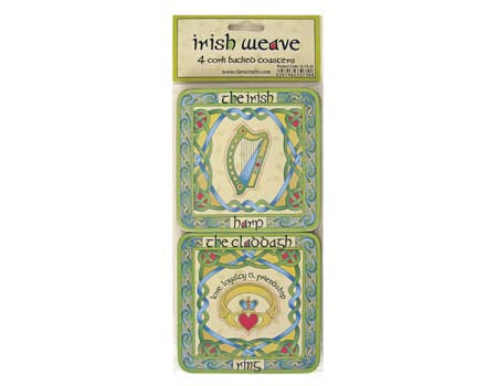 Set of 4 Irish Emblem Coasters