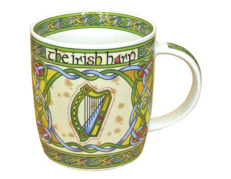 Irish Harp Bone China Mug