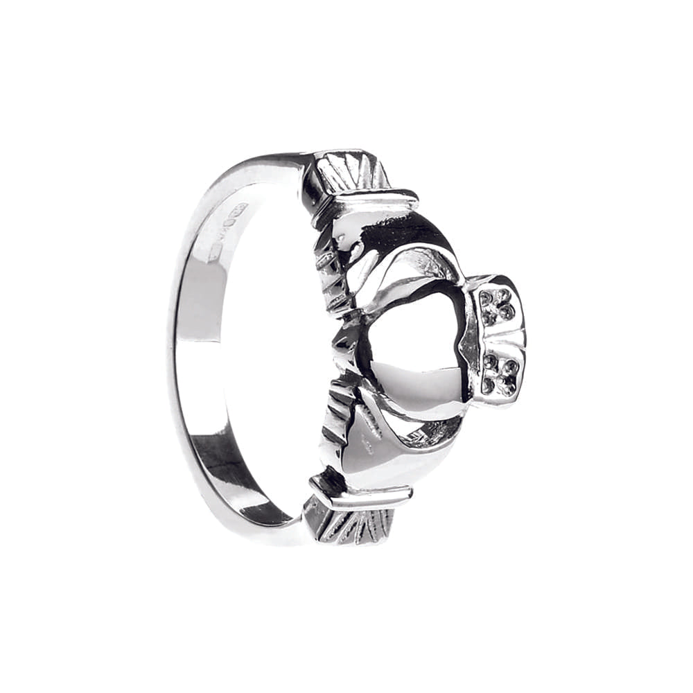 Heavy Weight Claddagh Ring For Men by Boru Jewelry