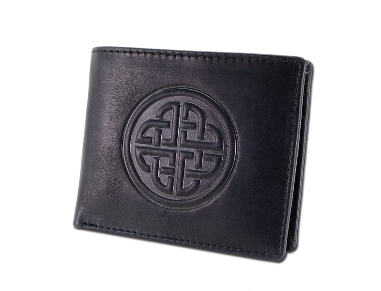 Leather Money Clip/Wallet Celtic Eternity Knot