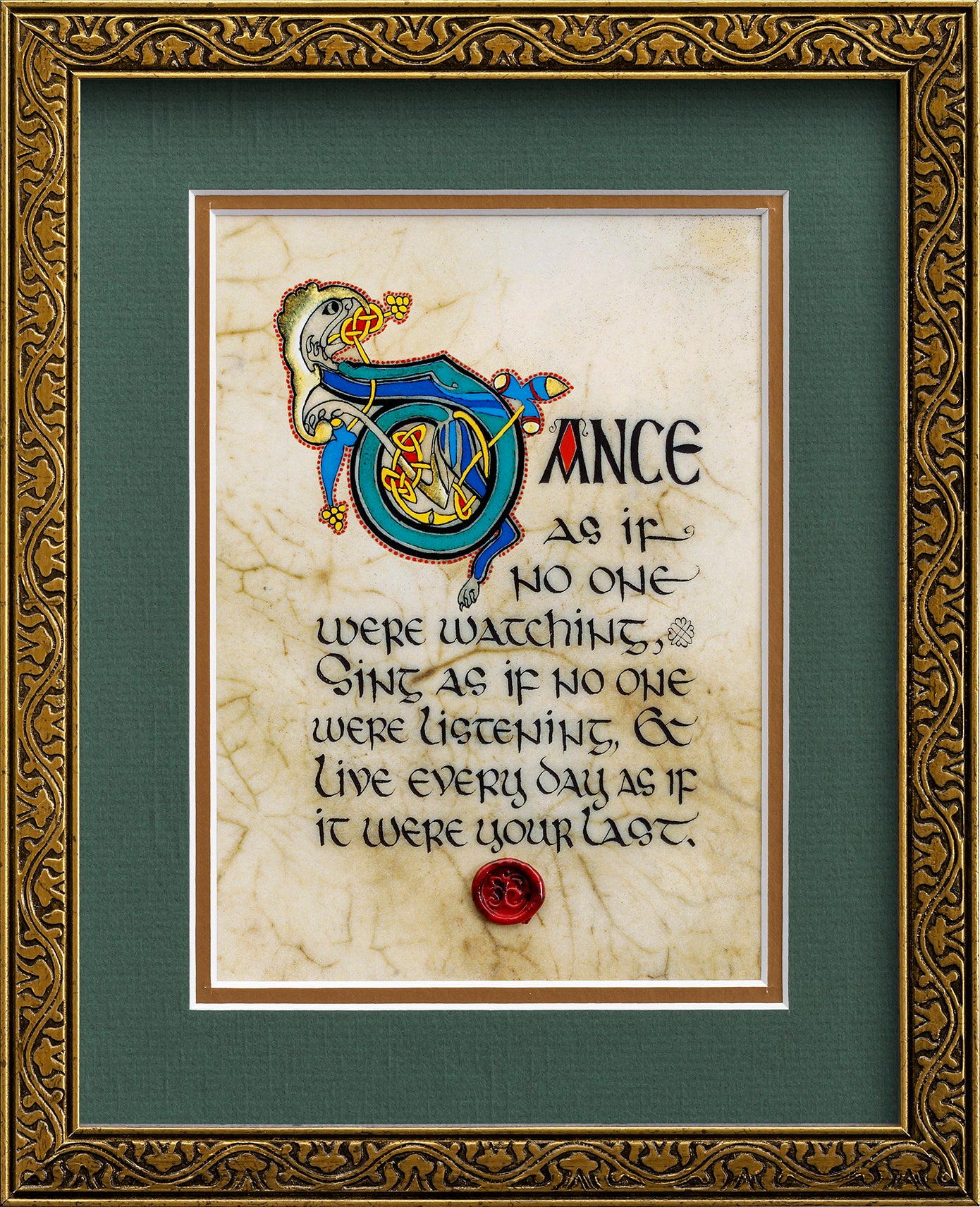 Never Take For Granted - Framed order Celtic Art Print