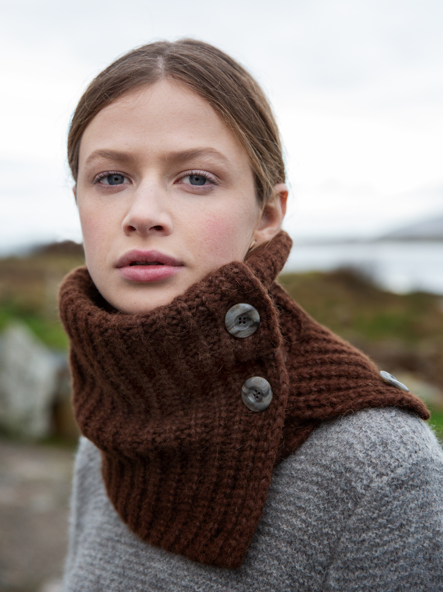 Cowl collar sweater on sale