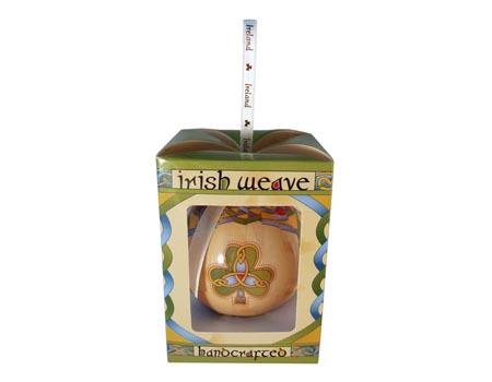 Irish Weave Shamrock Ornament