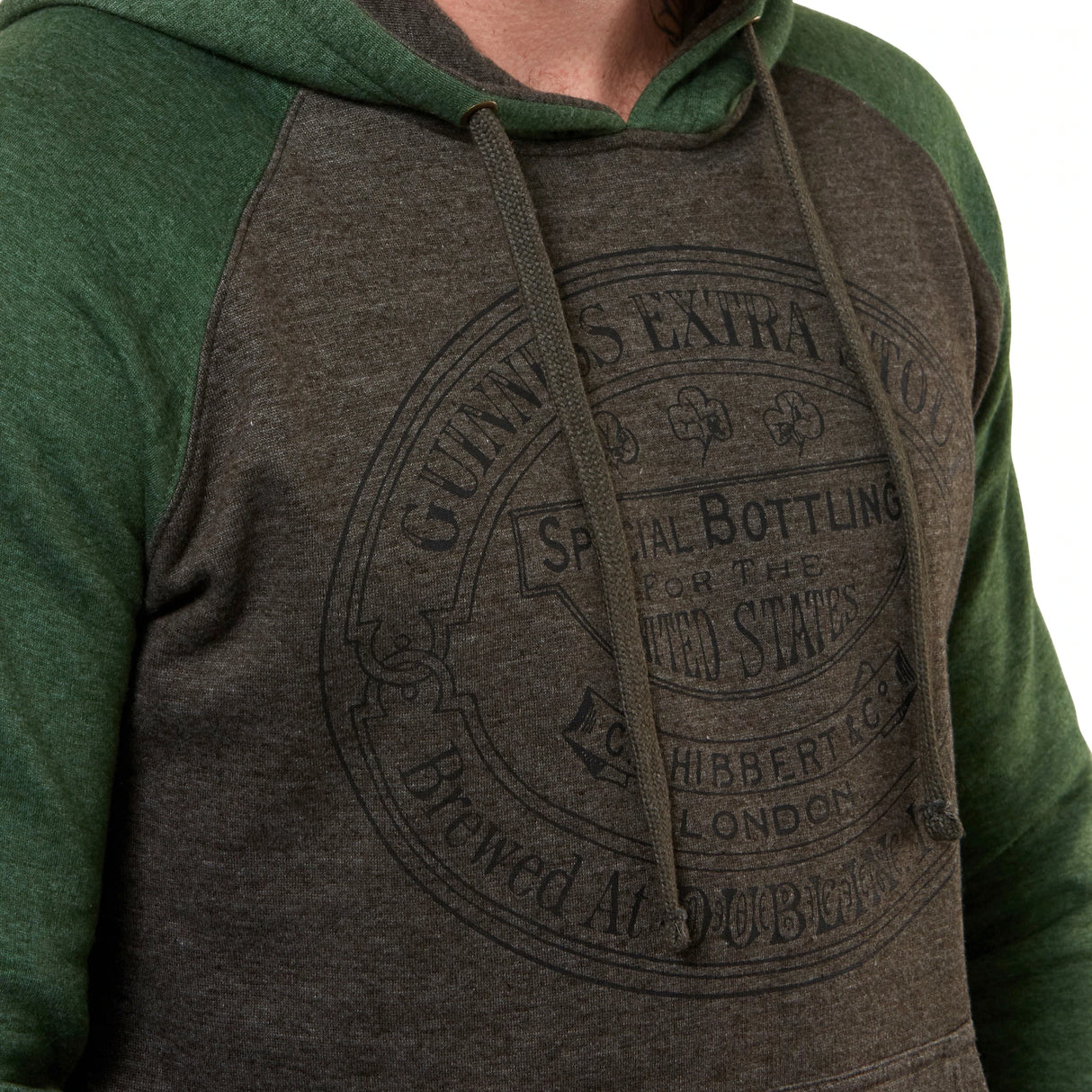 Guinness Grey and Green Hoodie