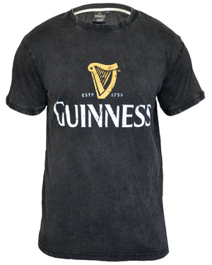 Black Guinness and Harp Distressed Tee