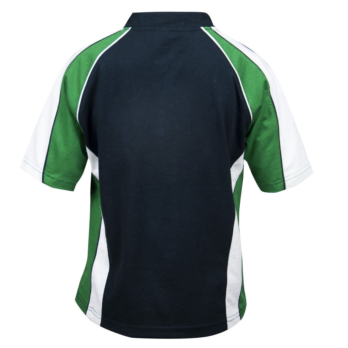 Kids Green and Navy Sports Rugby Jersey