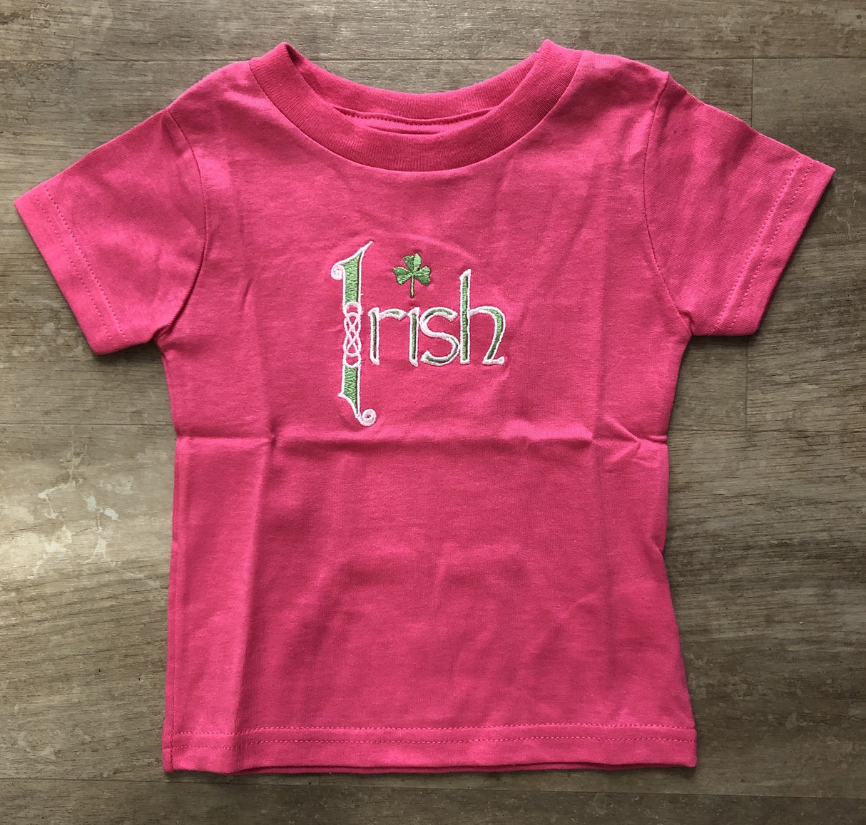 Girls Pink Irish Kids T-Shirt