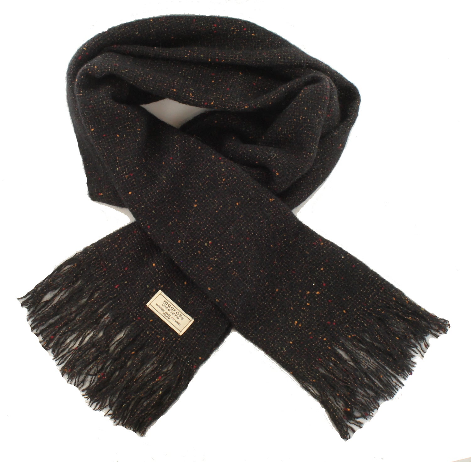 charcoal fleck mucros weavers islander scarf