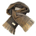 charcoal and mustard stripe mucros weavers islander scarf