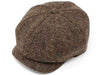 Brown Donegal Tweed Peaky Blinders Style Cap by Hanna Hats of Donegal.