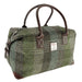Green Patchwork Scottish Harris Tweed Overnight Bag  Glen Appin
