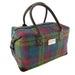 Multi Color Tartan Scottish Harris Tweed Overnight Bag  Glen Appin