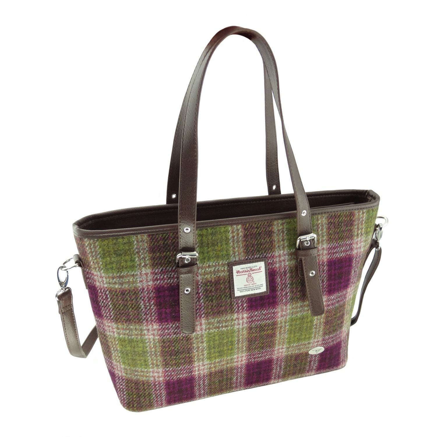 Harris Tweed Large Tote Bag with Shoulder Strap