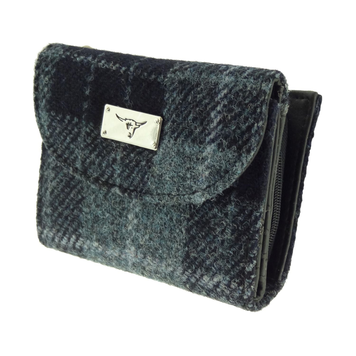 Glen Appin Jura – Portafoglio Piccolo Da Donna In Harris Tweed Originale – Con Portamonete E Slot