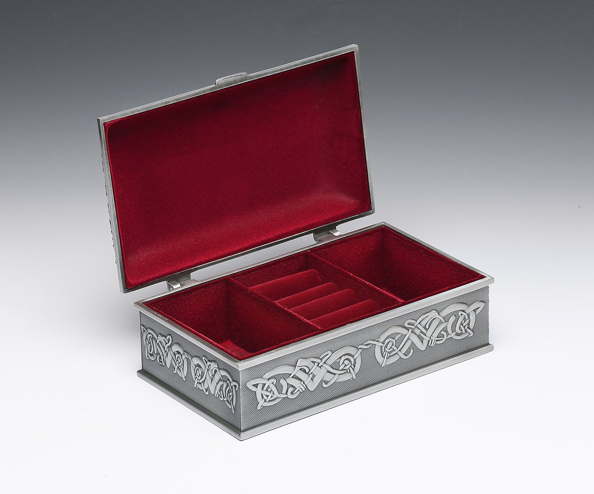 Pewter Claddagh Jewelry Box