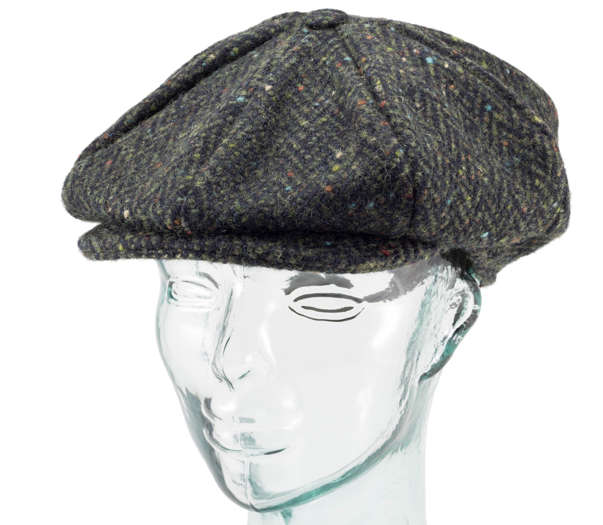 Handwoven Tweed - Eight Piece Cap