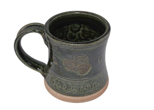 Hand Made Irish Pottery Celtic Knotwork Mugs