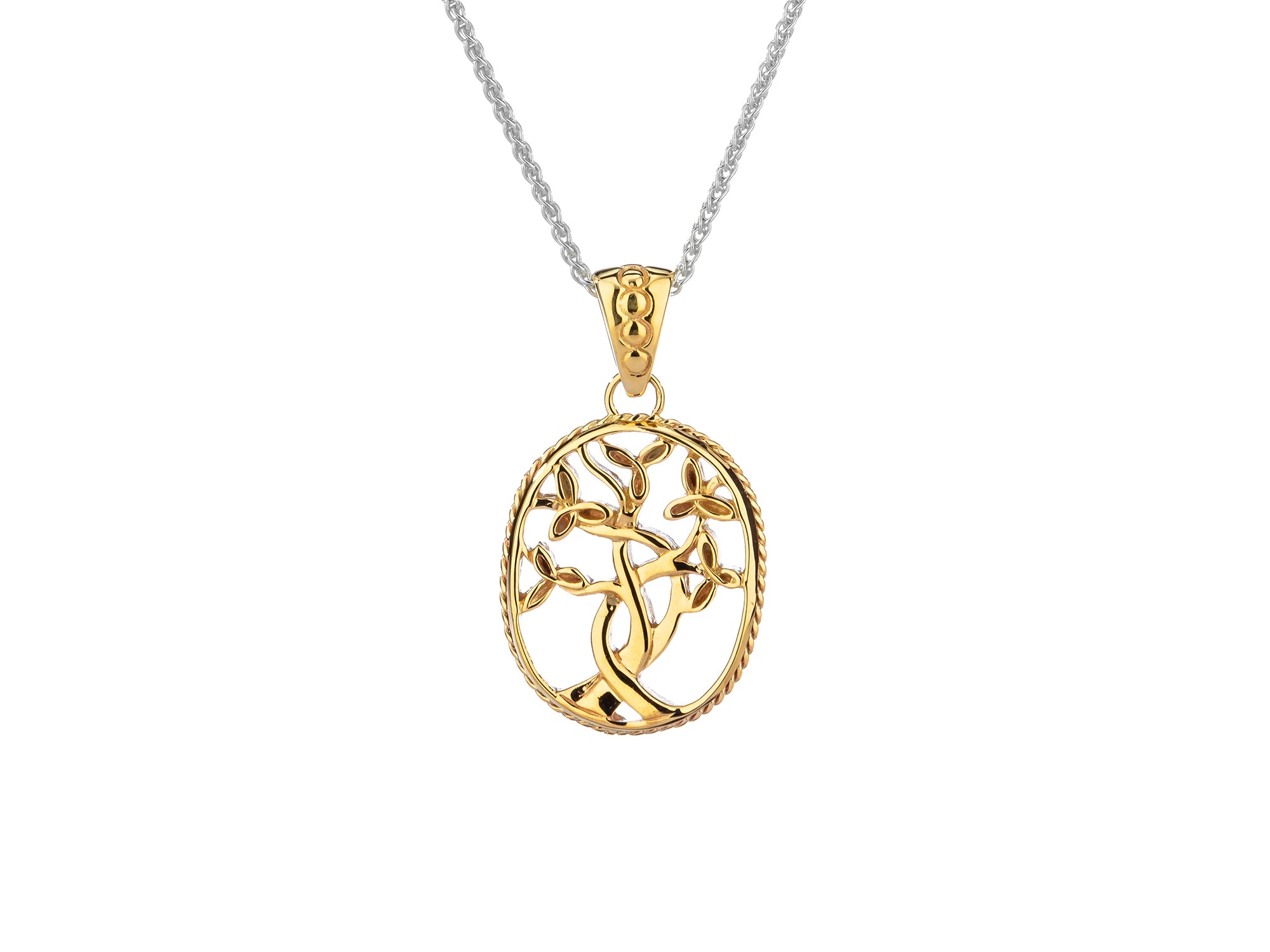 Tree of Life Pendant in 10K or 14K Yellow Gold - Small – Real Irish