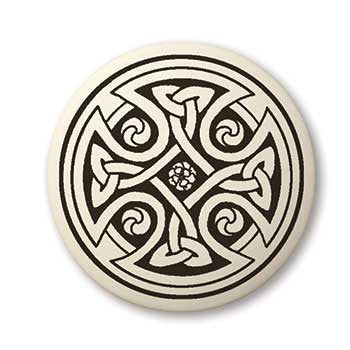 Celtic Cross Porcelain Pendant