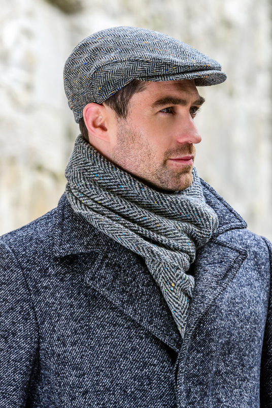 Mucros Weavers Irish Tweed Trinity Flat Cap