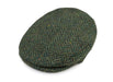 Irish Wool Tweed Hat Green Herringbone