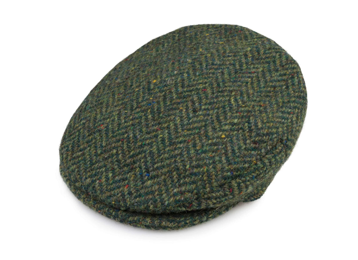Vintage harris shop tweed flat cap