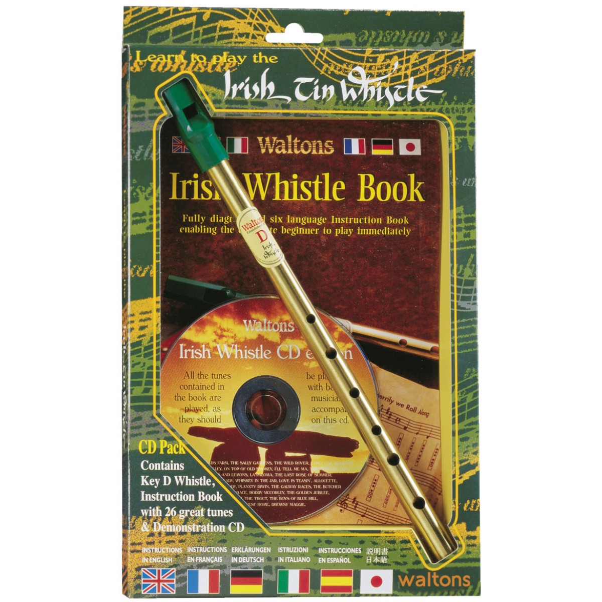Irish Tin Whistle CD Pack by Waltons