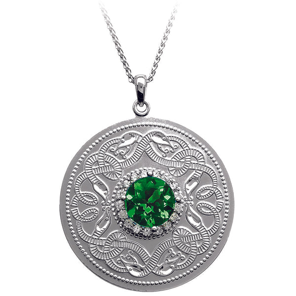 9k Gold Celtic Trinity Knot Irish Pendant Necklace