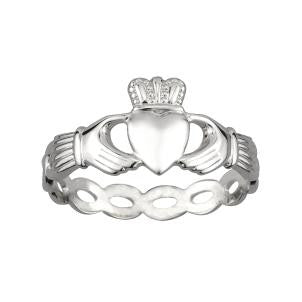 S2550 Woven Claddagh Ring for Ladies by Solvar