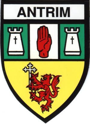 Irish County Car Sticker - Antrim