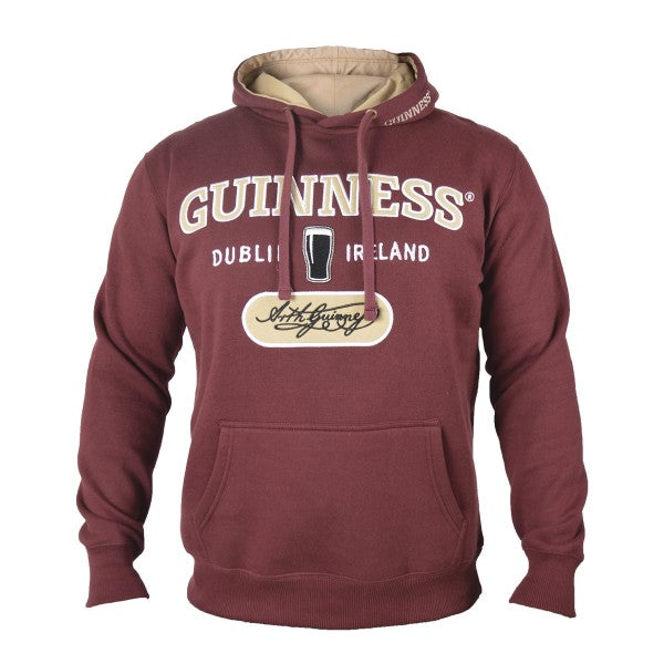 Guinness Hooded Sweatshirt - Burgundy