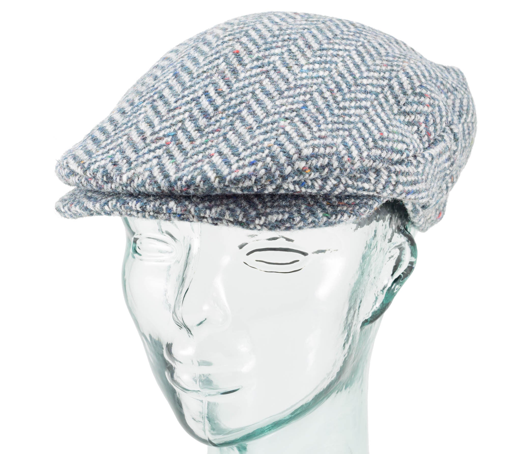 Wide Herringbone Tweed - Vintage Style Cap