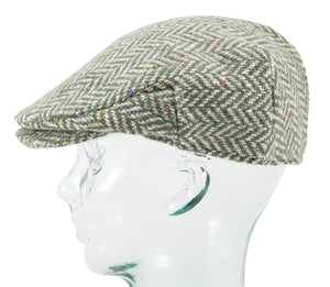 Wide Herringbone Tweed - Vintage Style Cap