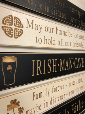Irish Sayings Carved Wood Pub Signs