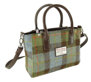 Harris Tweed Small Tote Bag with Shoulder Strap by Glen Appin - Brora LB1228