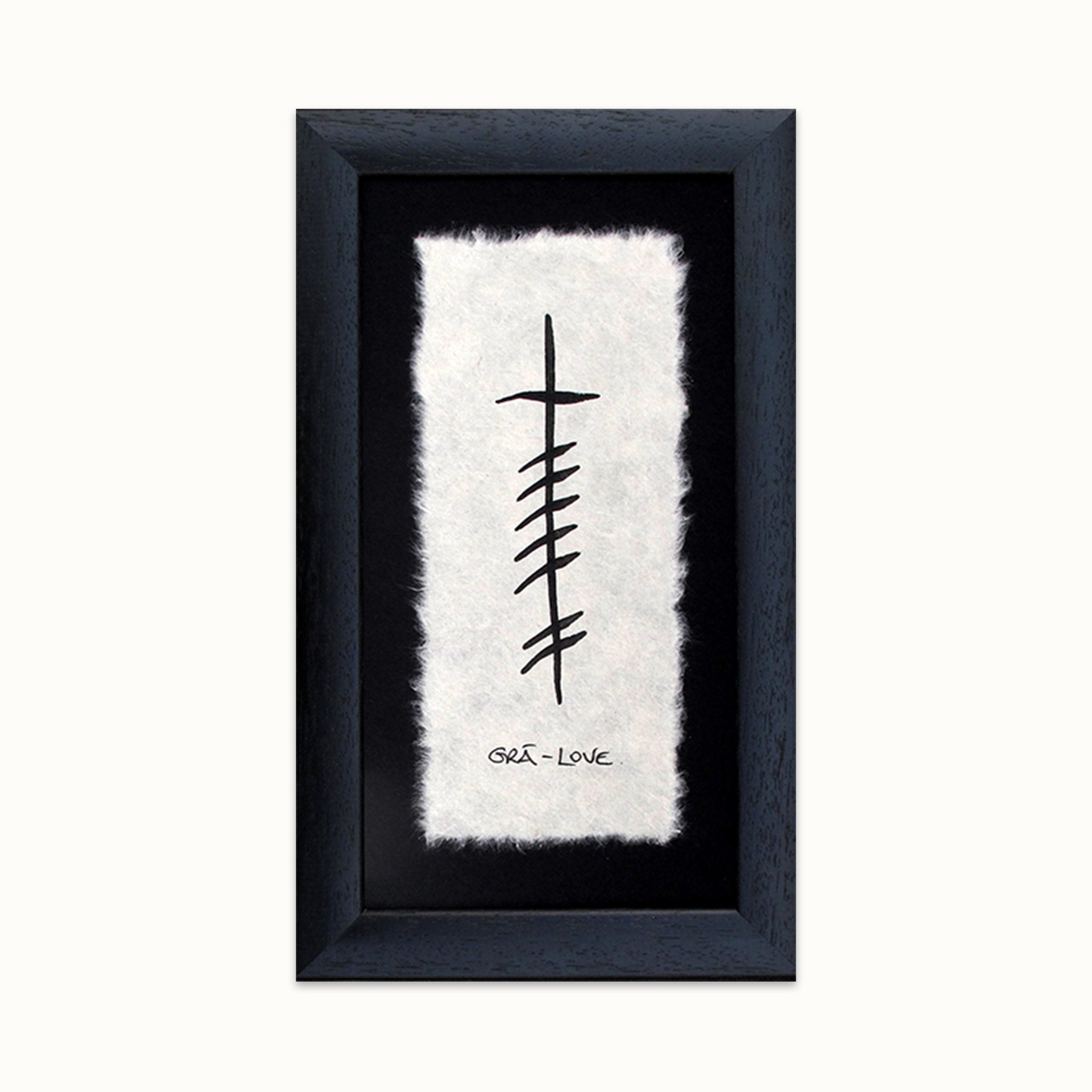 Ogham Wishes Love/Grá – Real Irish