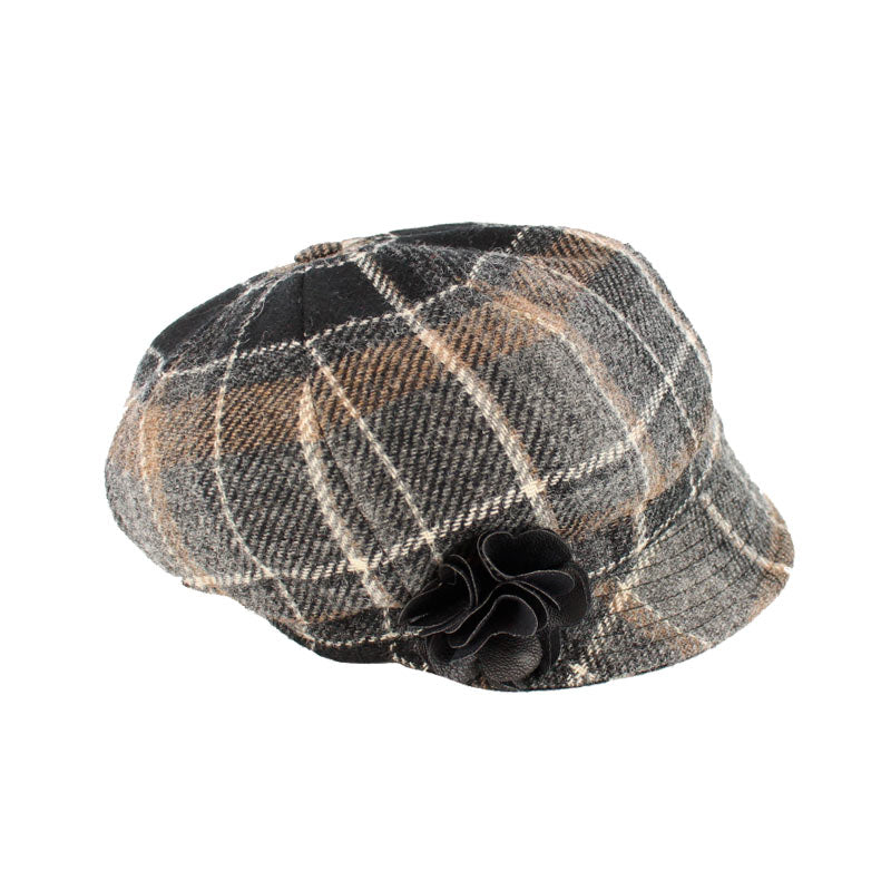 Mucros Weavers Women's Tweed Newsboy Hat - 21