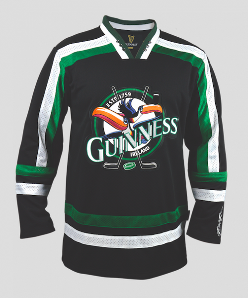 Green and best sale white hockey jersey